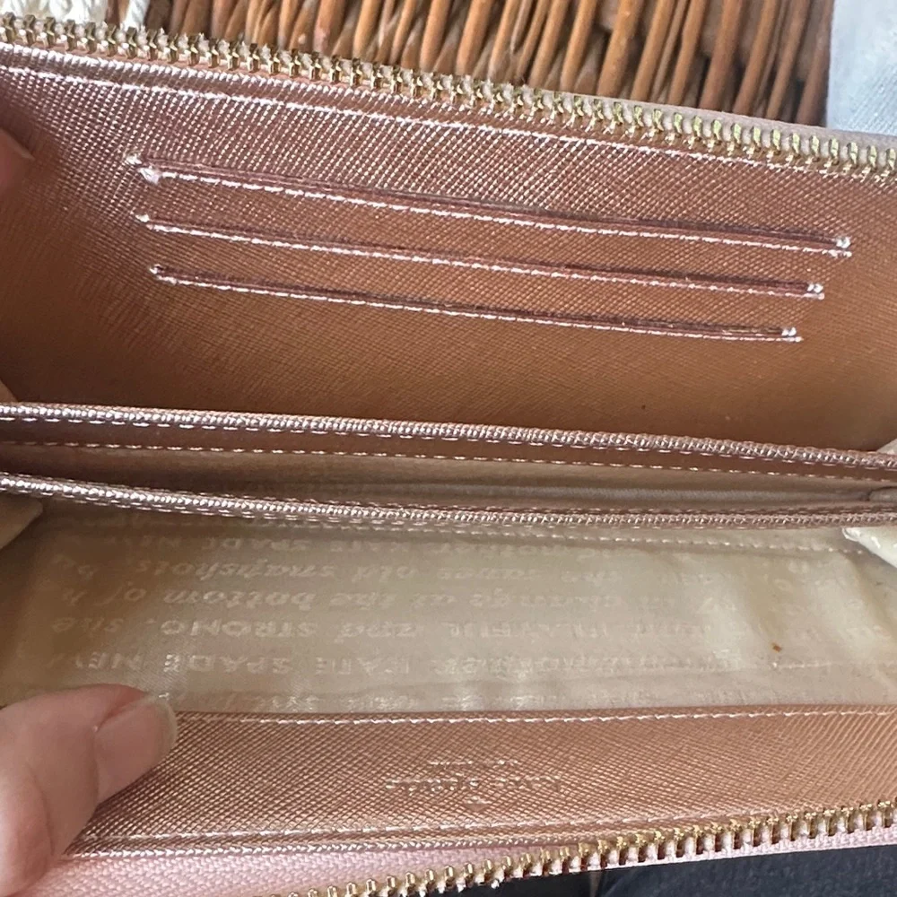 Kate Spade Metallic Pink Wallet